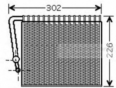 VAN WEZEL 4300v356 -  Испаритель, кондиционер